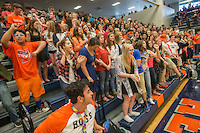 NWA Democrat-Gazette/ANTHONY REYES ¥ @NWATONYR
Students dance Friday, Sept. 25, 2015 during a pep rally at Heritage High School in Rogers. The event included the introduction of the 2015 homecoming court, musical performances, dancing and a pep rally for a football game against Springdale.