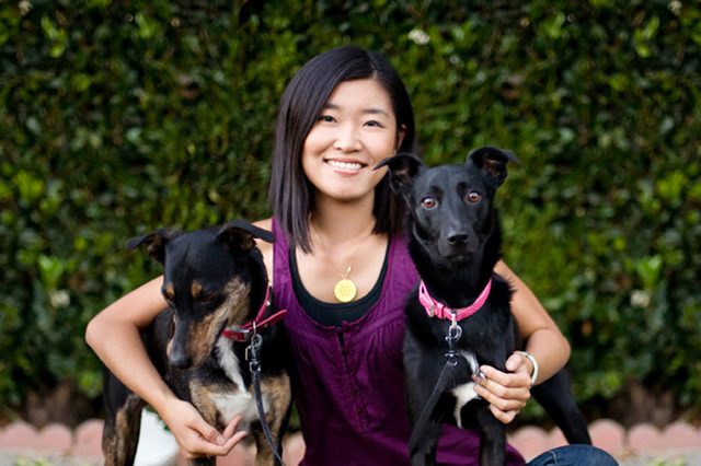 Grace Chon with two companions