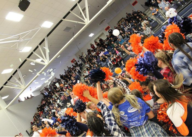 A Heritage High pep rally in November 2019