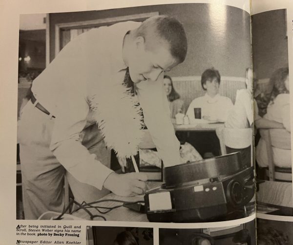 Photo courtesy of Steven Weber from his high school yearbook. 